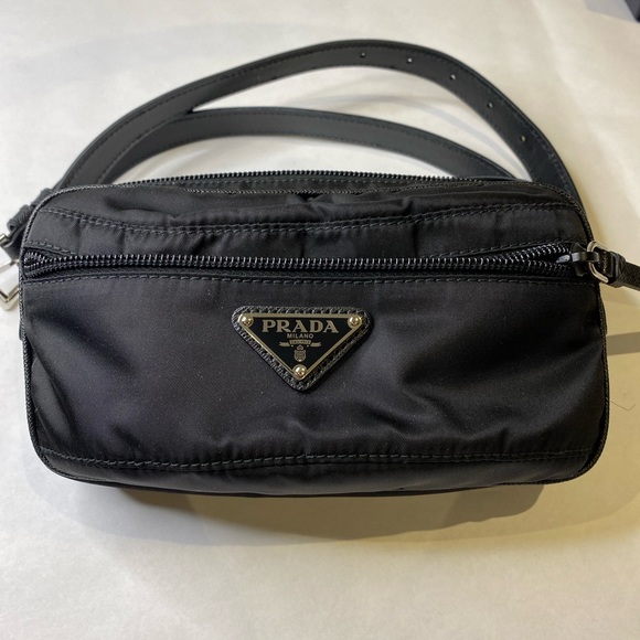 Prada Handbags - Prada Nylon and Saffiano leather belt bag